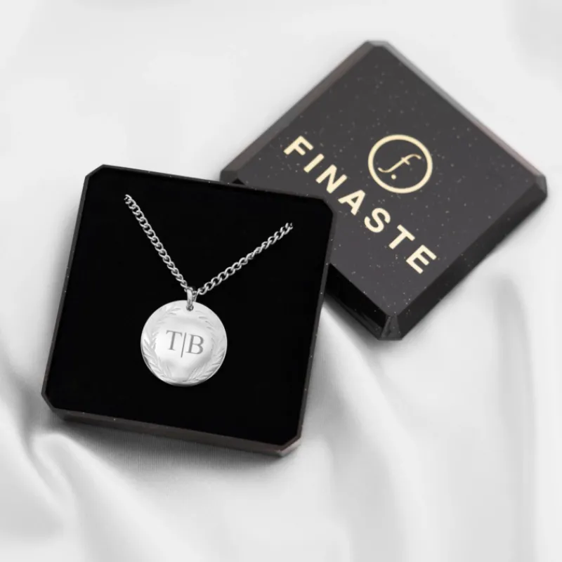 Finaste Ketting graveerbare munt Best