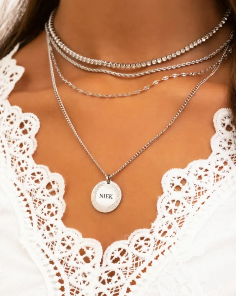 Finaste Ketting graveerbare munt Best