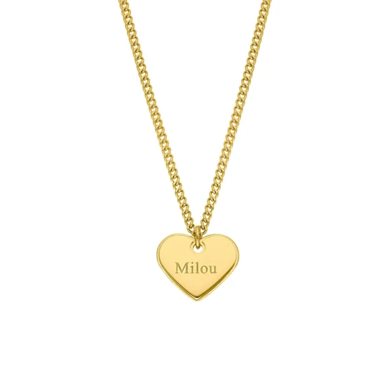 Finaste Ketting hartje met naam kleur goud Fashion