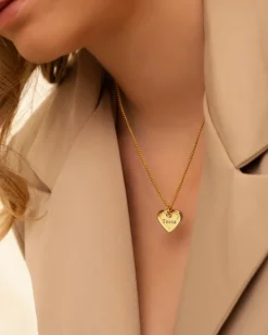 Finaste Ketting hartje met naam kleur goud Fashion
