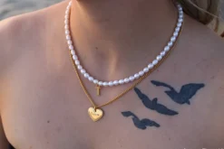 Finaste Ketting hartje met naam kleur goud Fashion