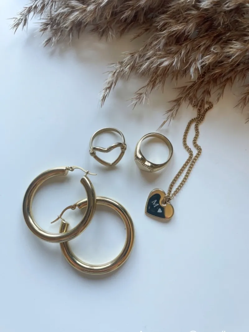 Finaste Ketting hartje met naam kleur goud Fashion