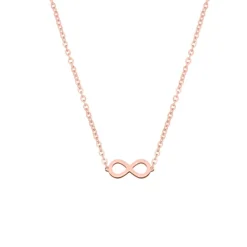 Finaste Ketting infinity Rose goud kleurig Fashion