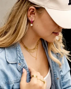 Finaste Ketting little hearts goudkleurig Online
