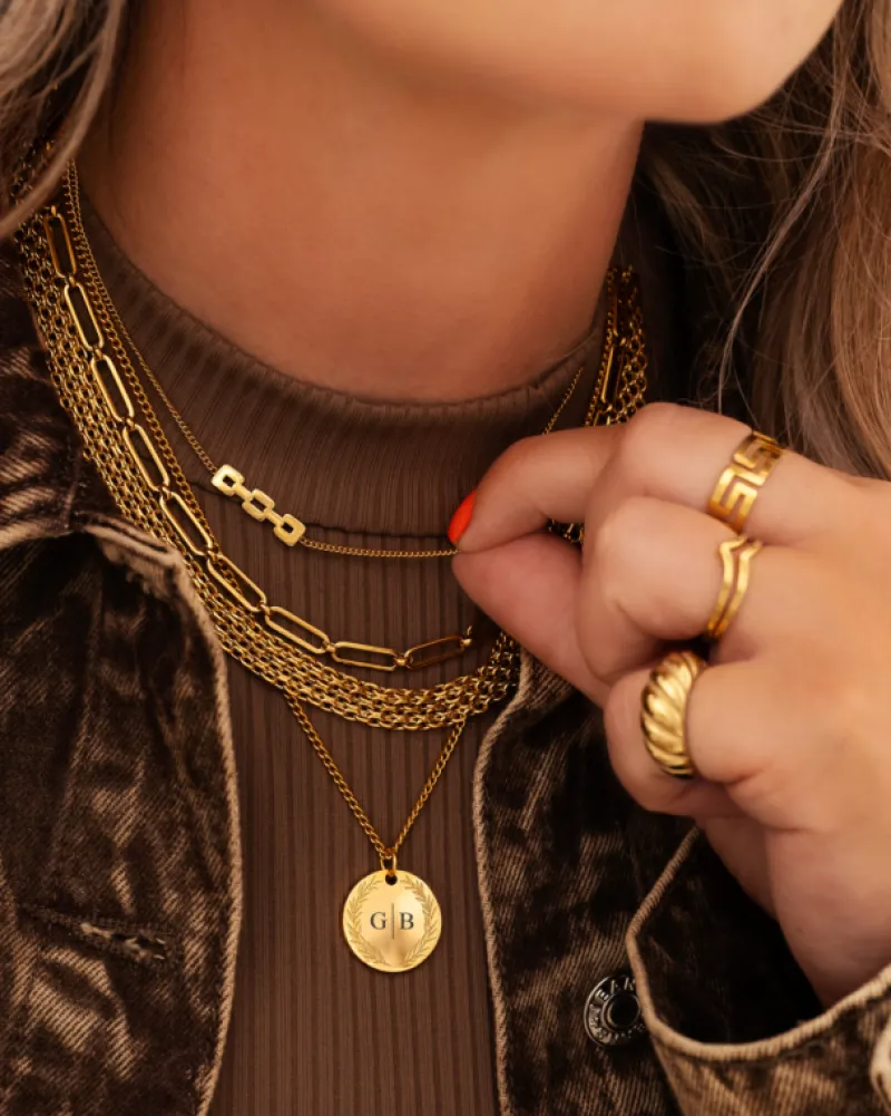 Finaste Ketting long chains gold plated Discount