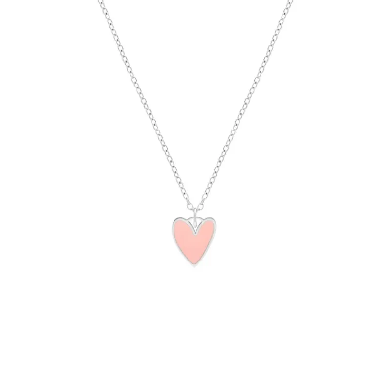 Finaste Ketting love heart pink Outlet