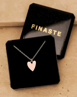 Finaste Ketting love heart pink Outlet