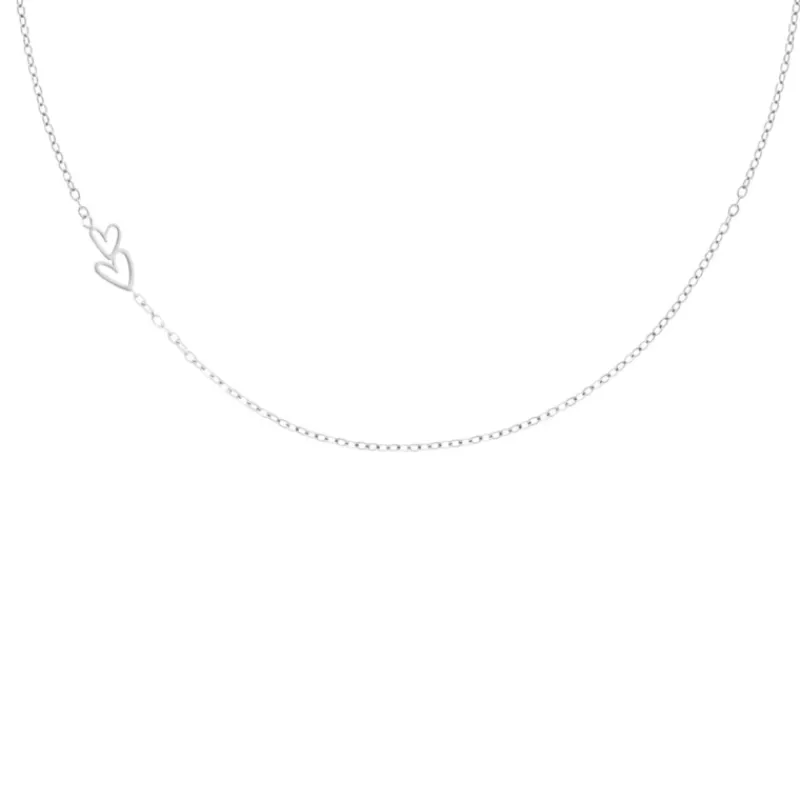 Finaste Ketting love hearts double Best