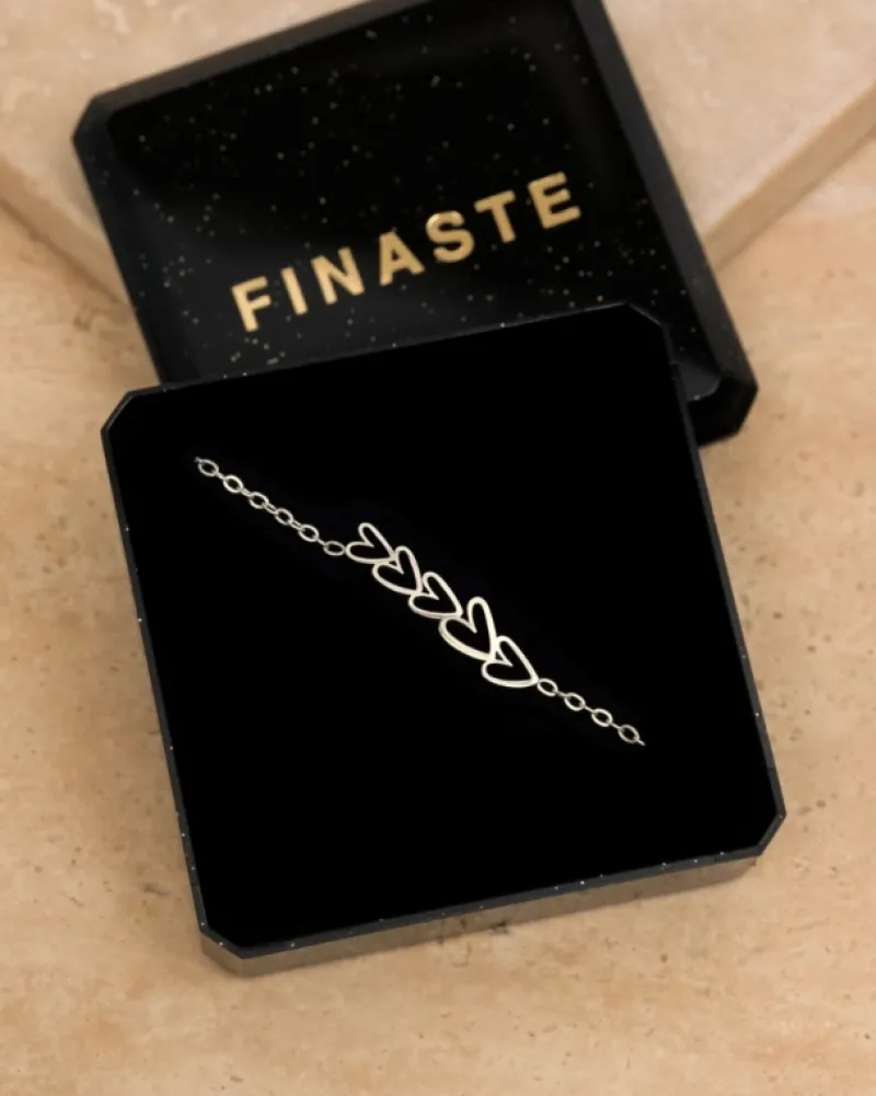 Finaste Ketting love hearts multi Hot