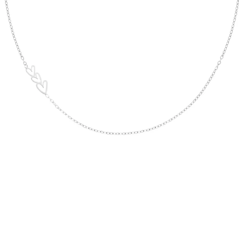 Finaste Ketting love hearts triple New