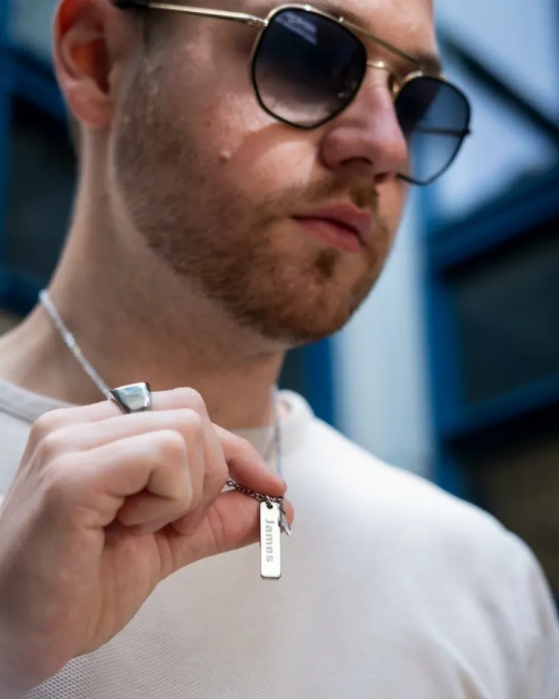 Finaste Ketting mannen met naam anker New