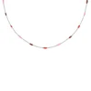 Finaste Ketting met bolletjes pink color mix New