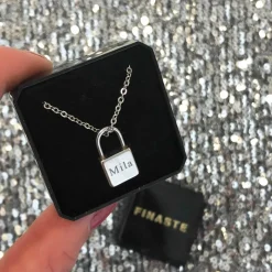 Finaste Ketting met graveerbaar slotje New