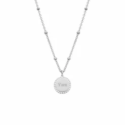 Finaste Ketting met graveerbare Vintage coin Online