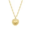 Finaste Ketting met hartje vintage kleur goud Sale