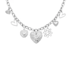 Finaste Ketting met hartjes bedels Clearance