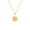 Finaste Ketting met jouw tekst goud kleurig Outlet