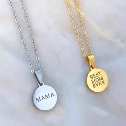 Finaste Ketting met jouw tekst goud kleurig Outlet