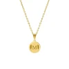 Finaste Ketting met Letter Goud Kleurig Fashion