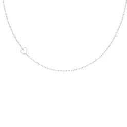 Finaste Ketting met side way hartje Clearance