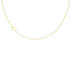 Finaste Ketting met side way hartje goudkleurig Hot