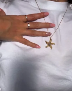 Finaste Ketting met zeester goudkleurig Outlet