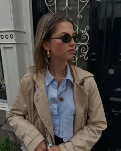 Finaste Ketting met zonnetje statement goudkleurig Best
