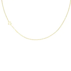 Finaste Ketting one love heart goudkleurig Hot