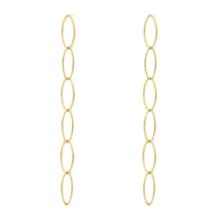 Finaste Ketting oorbellen long chain goudkleurig Clearance