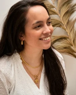 Finaste Ketting platte chain goud kleurig Discount