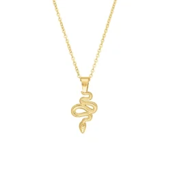 Finaste Ketting slang goudkleurig Outlet