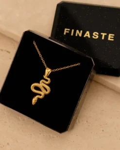 Finaste Ketting slang goudkleurig Outlet