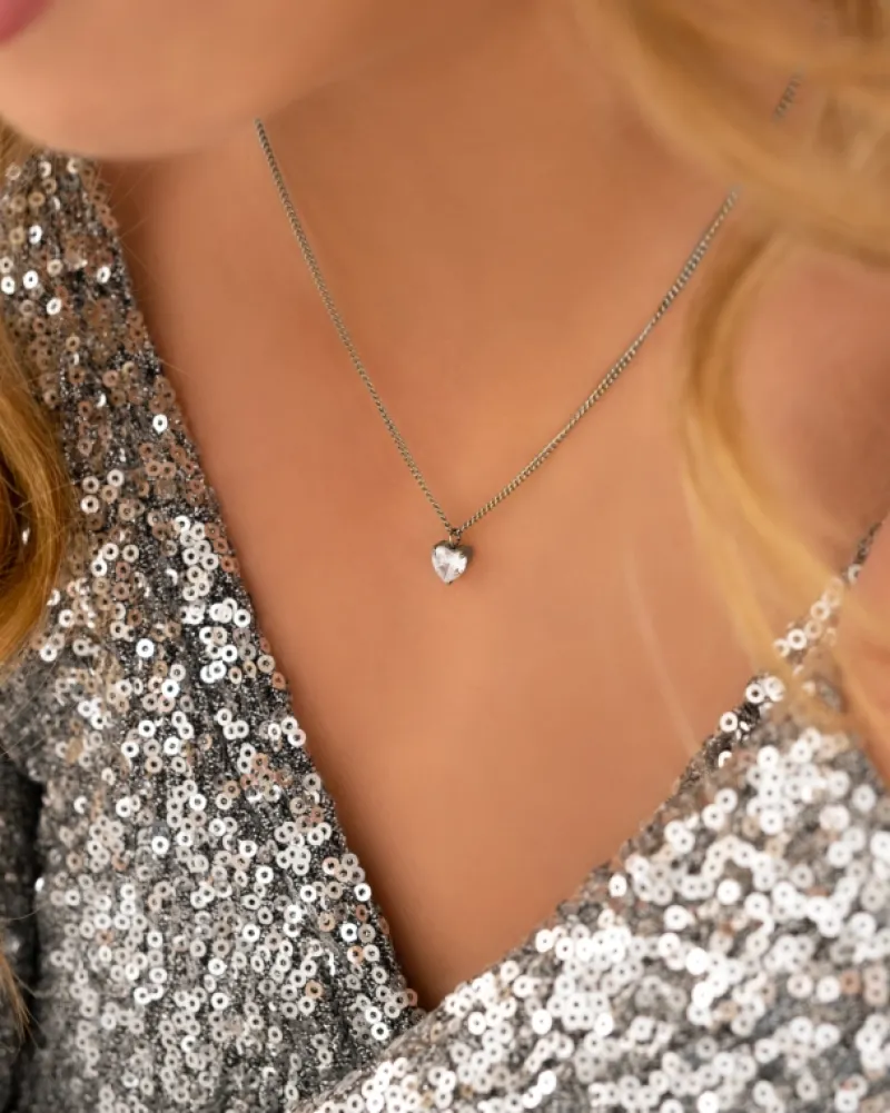 Finaste Ketting sparkle heart Hot