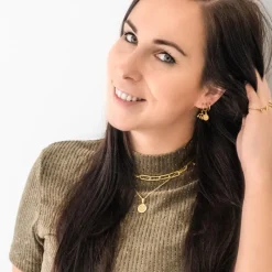 Finaste Ketting vier letters goud kleurig Best