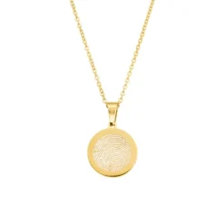 Finaste Ketting vingerafdruk goud kleurig New