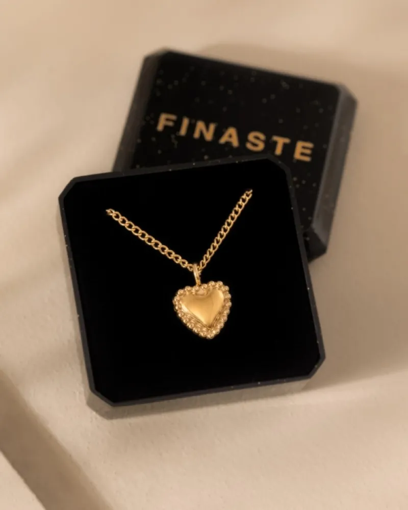 Finaste Ketting vintage hartje goudkleurig Sale