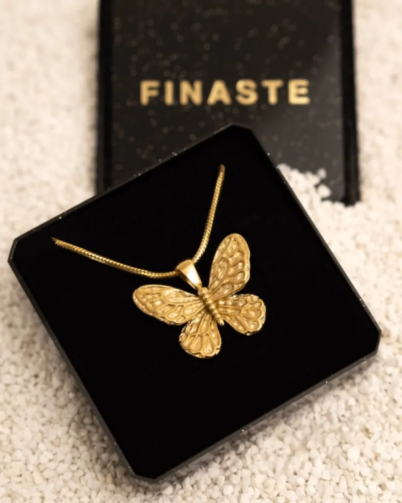 Finaste Ketting vlinder goudkleurig Discount