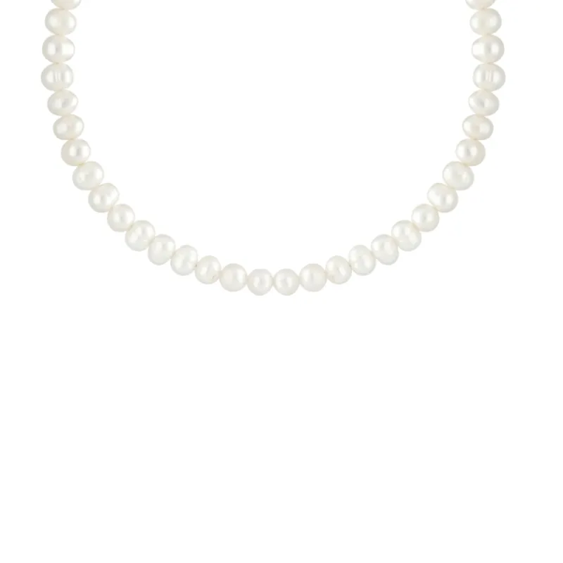 Finaste Korte parelketting goudkleurig Clearance