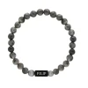 Finaste Kralen armband heren met naam zwart Online