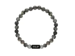 Finaste Kralen armband heren met naam zwart Online