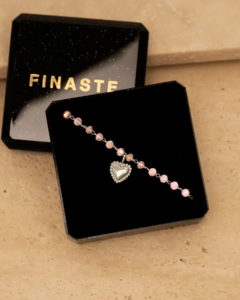 Finaste Kralen armband vintage hartje Fashion
