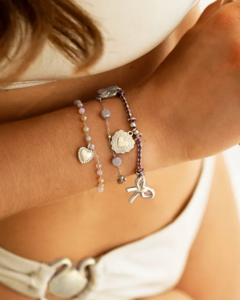 Finaste Kralen armband vintage hartje Fashion