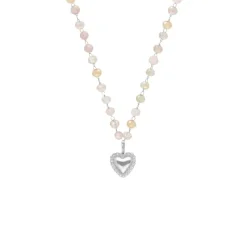 Finaste Kralen ketting vintage hartje Sale