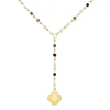 Finaste Kralenketting met bloem bedeltje goudkleurig Outlet