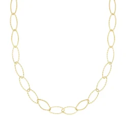 Finaste Lange ketting gedraaide chains goudkleurig Hot