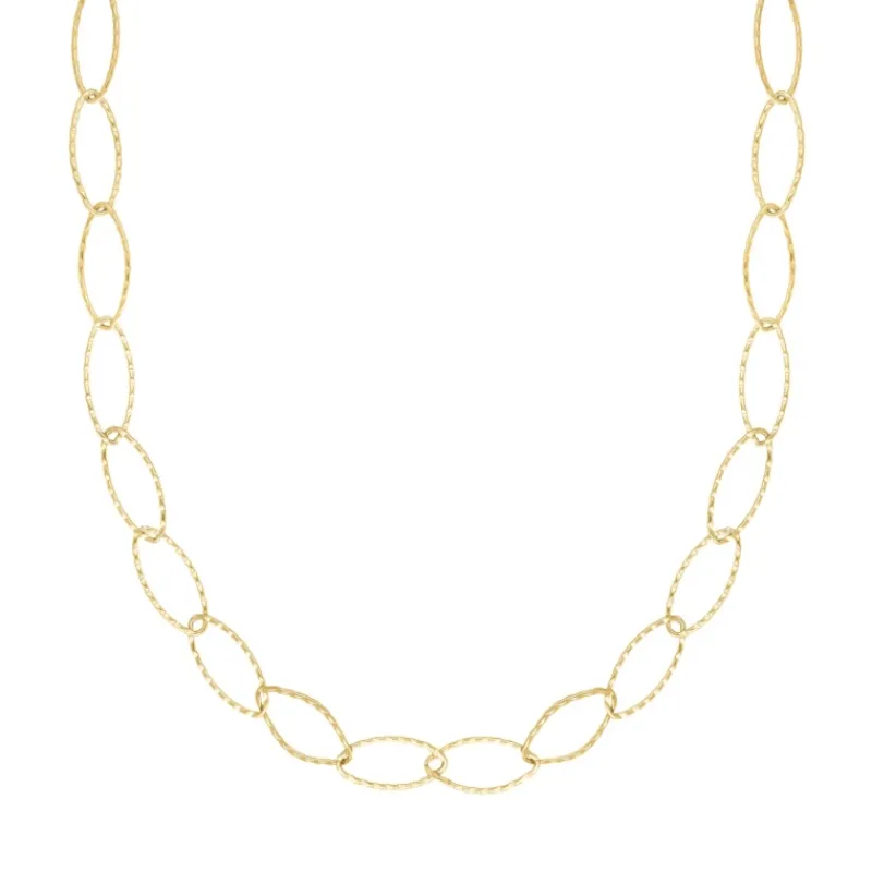 Finaste Lange ketting gedraaide chains goudkleurig Hot