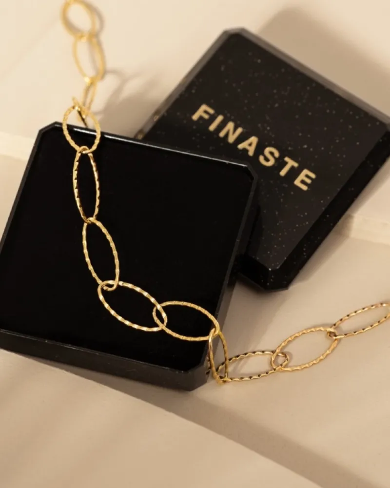 Finaste Lange ketting gedraaide chains goudkleurig Hot