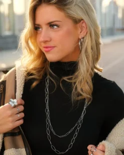 Finaste Lange ketting ovale chains Clearance