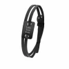 Finaste Leren armband heren met namen zwart Hot