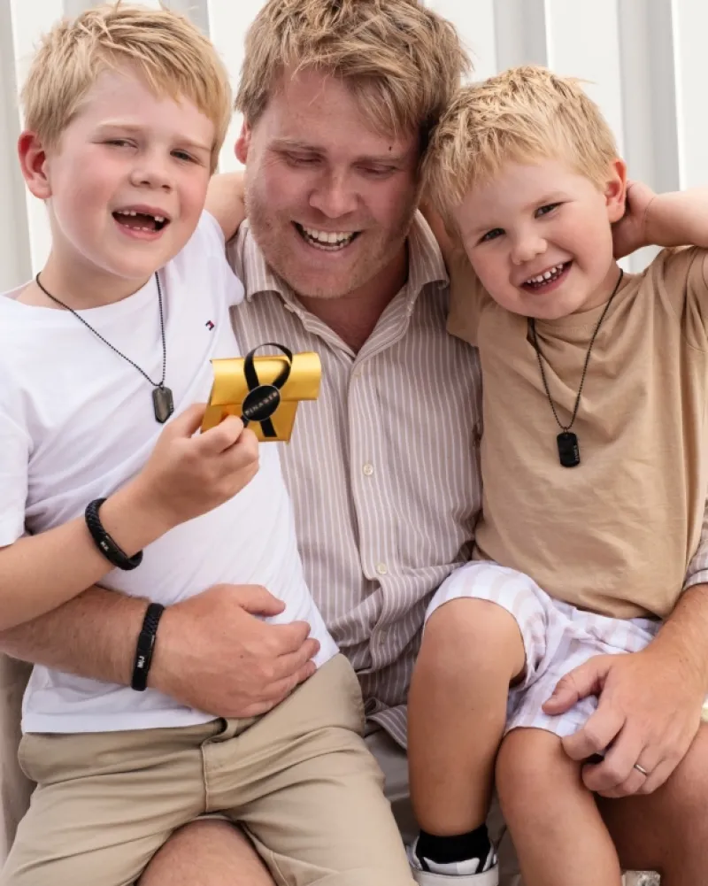 Finaste Leren mannen armband met naam zwart Outlet